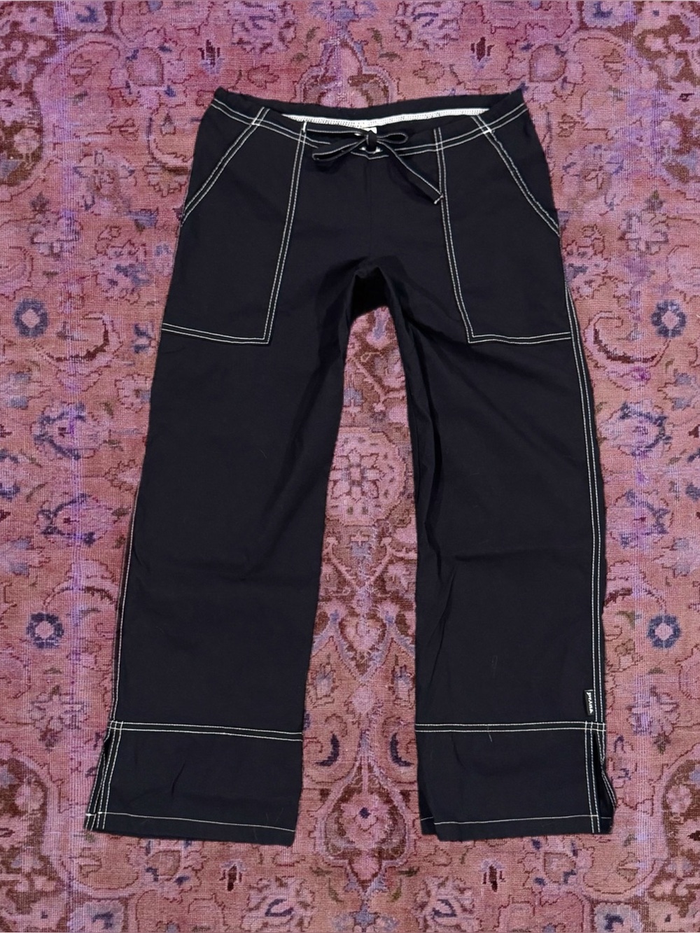 y2k black capris
